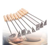 Pottery Tools Set for Sculpting, Carving, and Shaping - Stainless Steel Essential Tools for Adult Crafts and DIY Projects