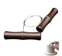 Pottery Tools - Stainless Steel Clay Wire Cutter with Wooden Handle | Multifunctional Clay Cutter for Ceramics, Pottery Wheel Supplies for Beginners and Professionals, Multi-Size Cutting Wire Tool