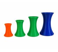 Pottery Trimming Thick Chucks, 4-Piece Pottery Trimming Chuck Set, 3D Printed Centering Supports for Wheel Trimming, Bottles, Vases, Narrow-Neck Forms and Ceramic Studio Projects