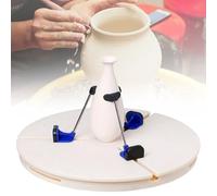 Pottery Trimming Tools, Adjustable Pottery Machine Turntable Clamp, Diameter 39cm, Strong Hardness and Good Toughness for Family, School, Studio