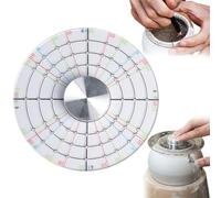 Pottery Trimming ToolsPottery Trimming Tool Round 4.72in Pottery Divider Transparent Pottery Spinner DIY Even Numbers Graduated Pottery Tools for Crafts Making Pottery Supplies Pottery Tools