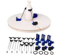 Pottery Turntable Centering Clamp with 5 Adjustable Support Clips