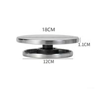 Pottery Turntable for Sculpting, Sculpture Rotating Workstation, Double-Sided 360° Rotation Craft Base, Aluminum Alloy Handmade Model Turntable for Ceramics Bonsai Painting(18CM（UNDER 12CM）)