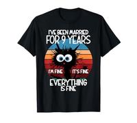 Pottery Wedding I've Been Married for 9 Years T-Shirt