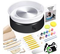 Pottery Wheel for Adults Beginners Kids - 6" Variable Speed Pottery Wheel Tool Kit, Supports Forward and Reverse Rotation, 60dB, Art Supplies, Crafts for Adults