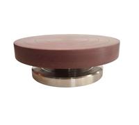 Pottery Wheels, Pottery Turntable 16cm Heavy Pottery Wheel Yixing Handmade Purple Clay Pot Tool Stainless Steel Turntable Bakelite Double Bearing Artist Supplies(20cm)