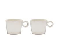 PotteryJo Daria cup with handle 2-pack cotton white