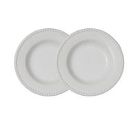 PotteryJo Daria deep plate Ø26 cm 2-pack Cotton white shiny