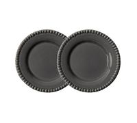 PotteryJo Daria dessert plate Ø22 cm 2-pack clean grey