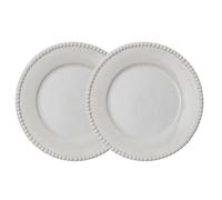 PotteryJo Daria dinner plate Ø28 cm 2-pack Cotton white shiny
