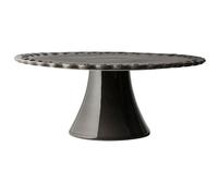 Potteryjo - Tulipa Cake Plate 30 cm, Almost Black - Almost Black