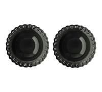 Potteryjo - Tulipa Deep Plate 23 cm 2-pack, Almost Black - Almost Black