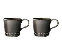 Potteryjo - Tulipa Mug 40 cl 2-pack, Almost Black - Almost Black