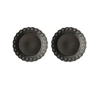 PotteryJo Tulipa small plate Ø20 cm 2-pack Almost black