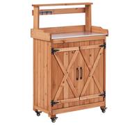 Potting Bench ALTOLIA 70 cm 119 cm Fir Wood Brown