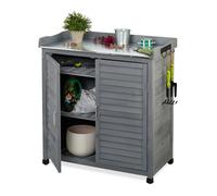 Potting Bench Planting Germination Table Garden Cupboard Gardening Storage Wood