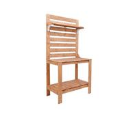 Potting Bench, Solid Wood Garden Table for Gardening, Outdoor/Indoor Workstation for Flower Planting and Potting, Ideal for Yard, Lawn, and Patio