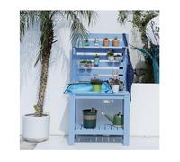 Potting Bench, Solid Wood Garden Table for Gardening, Outdoor/Indoor Workstation for Flower Planting and Potting, Ideal for Yard, Lawn, and Patio