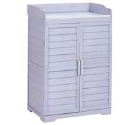 Beliani Potting Bench TEREVILLE Fir Wood 67 cm 45 cm Grey, Grey