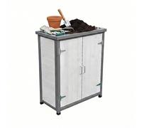 Potting table Garden cabinet Gardener's table with base cabinet Pine