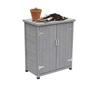 Potting table Garden cabinet Gardener's table with base cabinet Pine