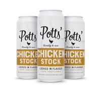 Potts’ Chicken Stock in Can, 500ml, Pack of 3
