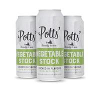 Potts’ Vegetable Stock in Can, 500ml, Pack of 3