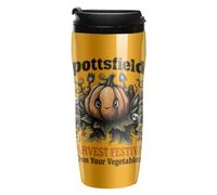 Pottsfield Halloween Pumpkin Travel Mug with Lid Coffee Cup 350ml