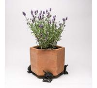 Potty Feet Blue Tit Bird on Log Figures Plant Pot Feet - Planter Support - Handmade Decorative Ornaments - 3pcs