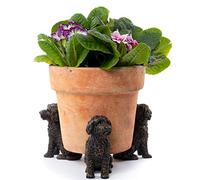 Potty Feet Cockapoo Figures Plant Pot Feet - Planter Support - Handmade Decorative Ornaments - 3pcs