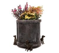 Potty Feet Decorative Great Dane Themed Plant Pot Feet - Bronze Color - Set of 3