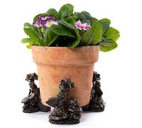 Potty Feet Flower Fairies Geranium Fairy Figures Plant Pot Feet Planter Riser - Pot Support Feet- 3pcs