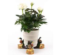 Potty Feet Mallard Duck Figures Plant Pot Feet - Planter Support - Handmade Decorative Ornaments - 3pcs