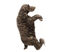Pot Buddies Cocker Spaniel Plant Pot Ornament - Bronze Color. Hanging Decorative handmade and painted decor for plant pots, planters, vases. Ideal for indoor and outdoor.