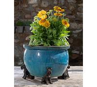 Schnauzer Plant Pot Feet - Set of 3 - Antique Bronze