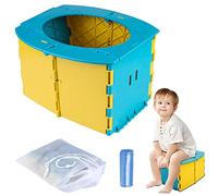 Potty for on the go - Foldable Toilet Seat Children, Vegena Potty for Children, Children's Toilet with Pockets Toilet for Travel Camping Car