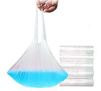Potty Liners Disposable, 50 Pack Universal Travel Potty Bags with Drawstring Potty Training Toilet Seat Plastic Potty Chair Liners