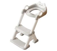Potty Seat - Toddler Toilet Trainer Step | Kid Ladders Chair | Adjustable 2 in 1 Step Ladder Non Slip Kids Bathroom Chair with Splash Guard | Foldable Baby Toilet Accessory for Home Restroom Practice