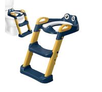Potty Seat with Steps, Toddler Toilet Ladder - Potty Stair Toilet Ladder Steps | Potty Training Step Ladder with Handles, Waterproof Potty Seat