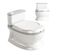 Potty Toilet for Kids Realistic Flush Button | Young Kids Potty for Training for Living Room Bedroom Bathroom Game Room Kindergarten 1-3 Years Old Girls Preschoolers