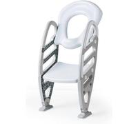 Potty Trainer Toilet With Adjustable Height, Dolu D-Shape W/ Flush Effect, Grey