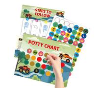 Potty Training Chart - Potty Training Reward Table, Interactive Reward Charts, Reusable Motivational Learning Aid For Kids
