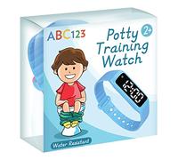 Potty Training Clock - Baby Reminder Water Resistant Timer for Toilet Training Kids and Toddlers (Blue)