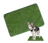 Potty Training Pad - Dog Artificial Grass Toilet for Pets, Reusable Grass Pads | Washable Puppy System, Large Tray for Indoor Outdoor Relief Turf, Balcony Garden Patio Courtyard