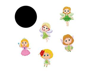 Potty Training Seat Magic Sticker,5 Pack Little Fairy Stickers,Potty Training Toilet Color Changing Sticker