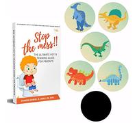 Potty Training Seat Magic Sticker | Potty Training Toilet Color Changing Sticker | 5 Pack Dinosaur Stickers | Use with or Without Potty Training Charts