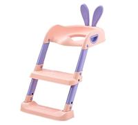 Potty Training Seat - Upgrade Toddler Toilet Seat | 2 in 1 Foldable Potty Training Seats with Step Stool Ladder, Bathroom Accessories, Safe Potty with Non-Slip Pad for 6 Months to