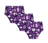 Potty Training Shorts Halloween Purple Witch's Essentials Pattern