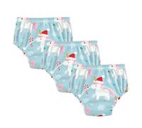 Potty Training Shorts Merry Christmas Unicorns Blue Sleep Underwear