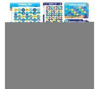 Potty Training Sticker Chart, 4-Piece Toilet Training Reward Chart for Toddler Girls, Incentive Behavior Graph Reusable Aid for Tracking Recording Parents Teachers Home School Classroom